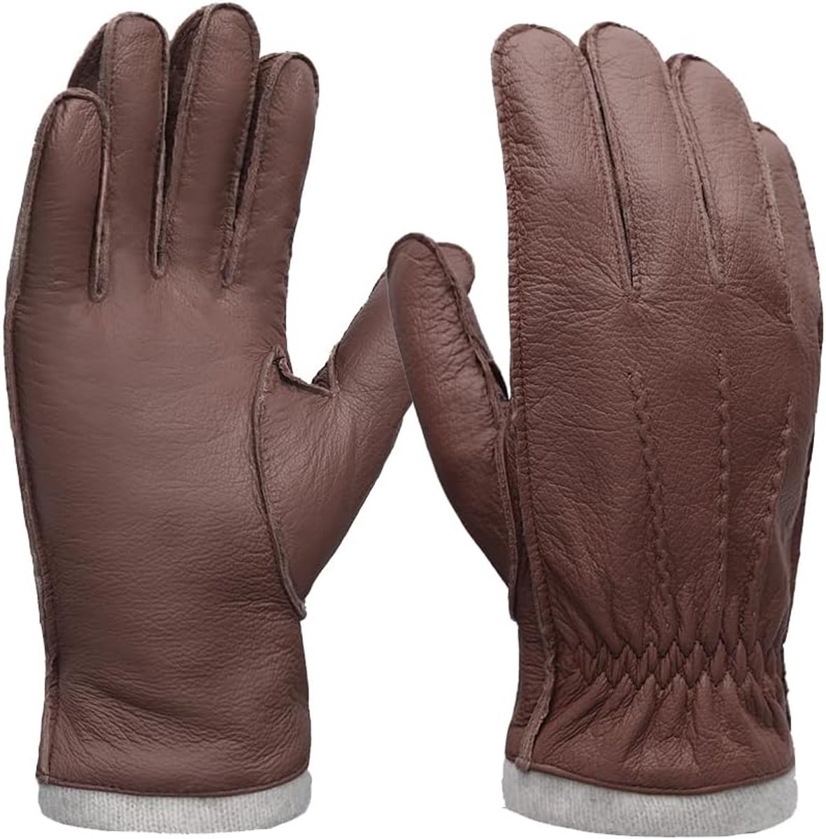Herenhandschoenen warm - cashmere gevoerd - comfortabel en stijlvol - perfecte bescherming tegen kou - ShopVlot