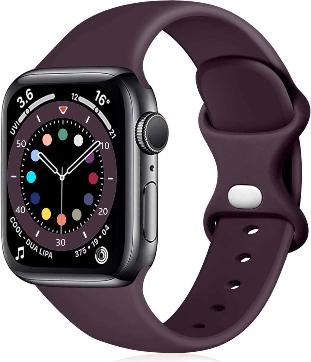 Strap Compatible with Apple Watch Strap 38mm 40mm 41mm, Soft Silicone Replacement Strap Compatible with iWatch SE - ShopVlot