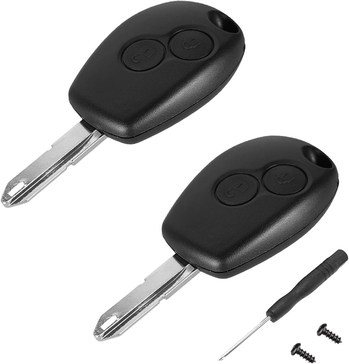 Pack of 2 Car Key Cases, 3 Buttons, Compatible with Dacia Duster - ShopVlot