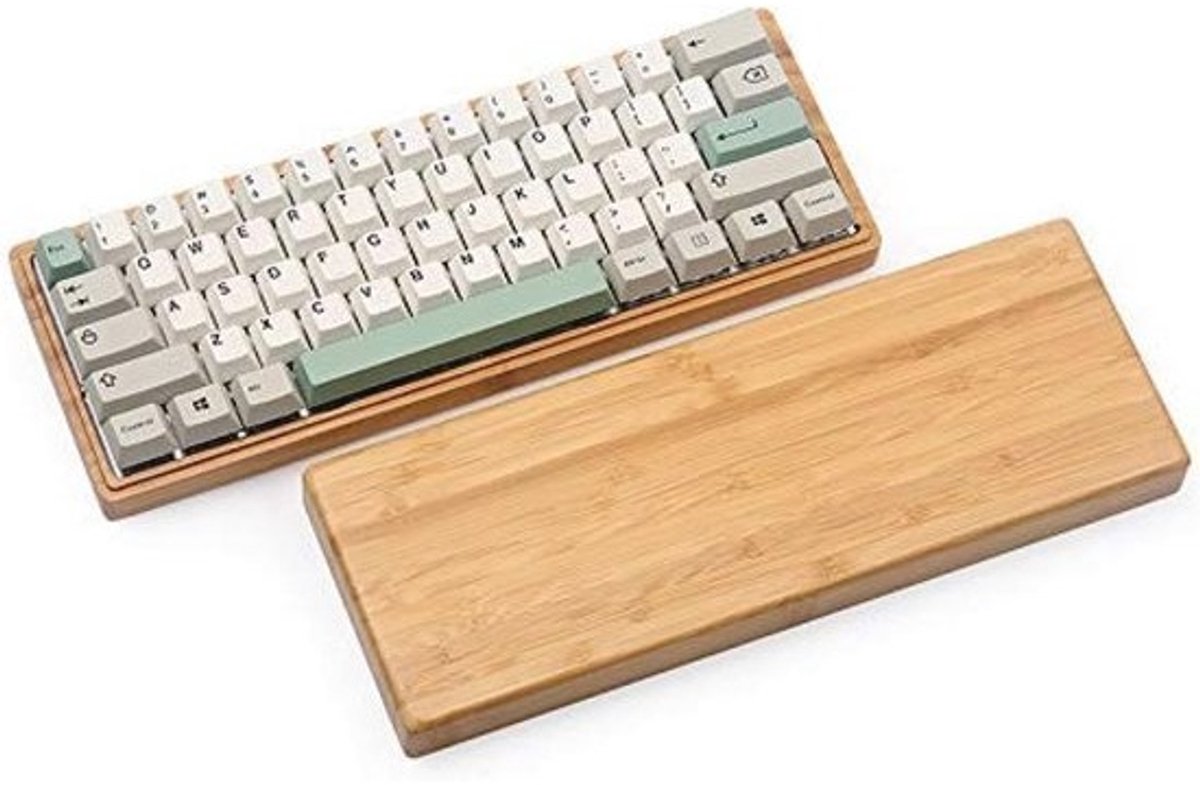 Bamboehouten behuizing - voor 60% mechanische toetsenborden - zoals GH60 en DZ60