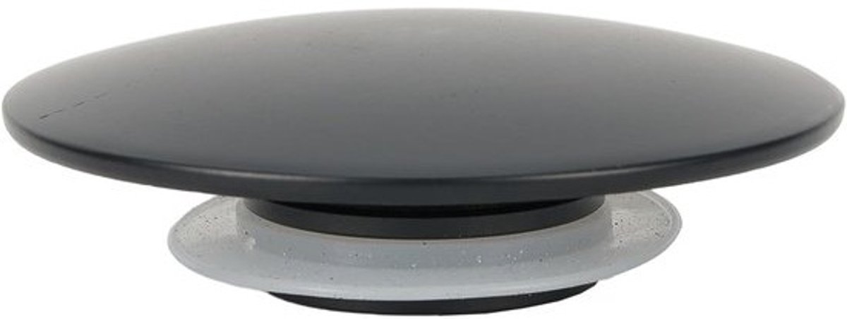 Afvoerstop voor wastafel - Drukknop - Mat zwart - Afvoerplug - Voor badkamer en keuken
