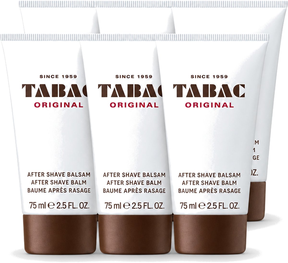 6 x Tabac Original Men - Aftershave Balsem - Verzachtend - 75 ml - Voordeelverpakking - 6 stuks