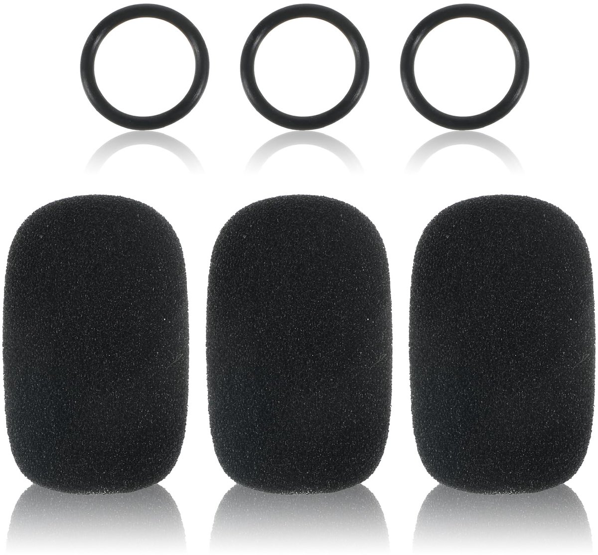 3 stuks microfoonhoes voor Bose 20 Aviation Headset, vervangende microfoonschuim voor Bose Aviation X A10 A20 A30 - ShopVlot
