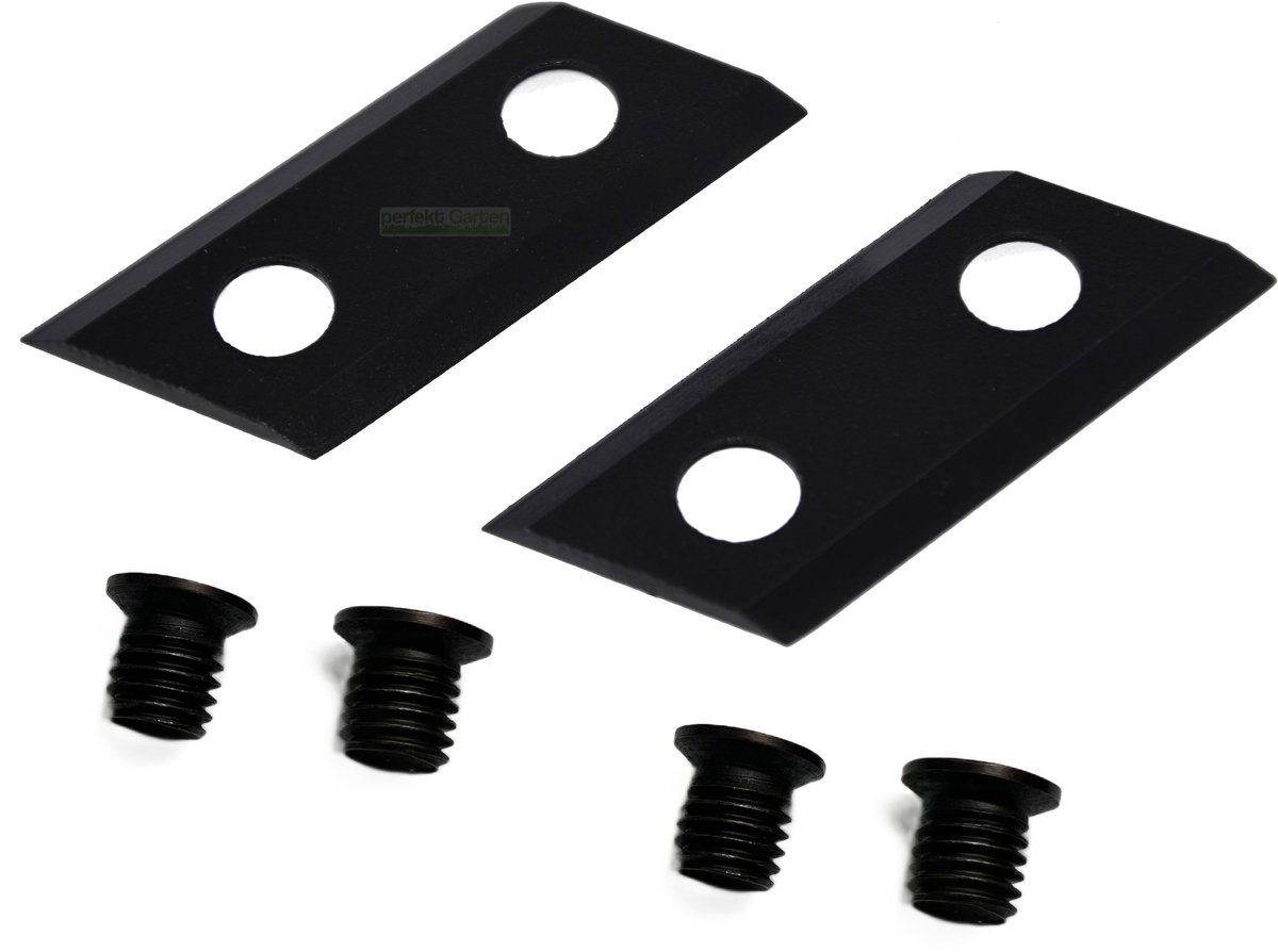 2 x 7,8 cm mes voor versnipperaar / houtversnipperaar voor Eco ES1600 / McCulloch MCS2001