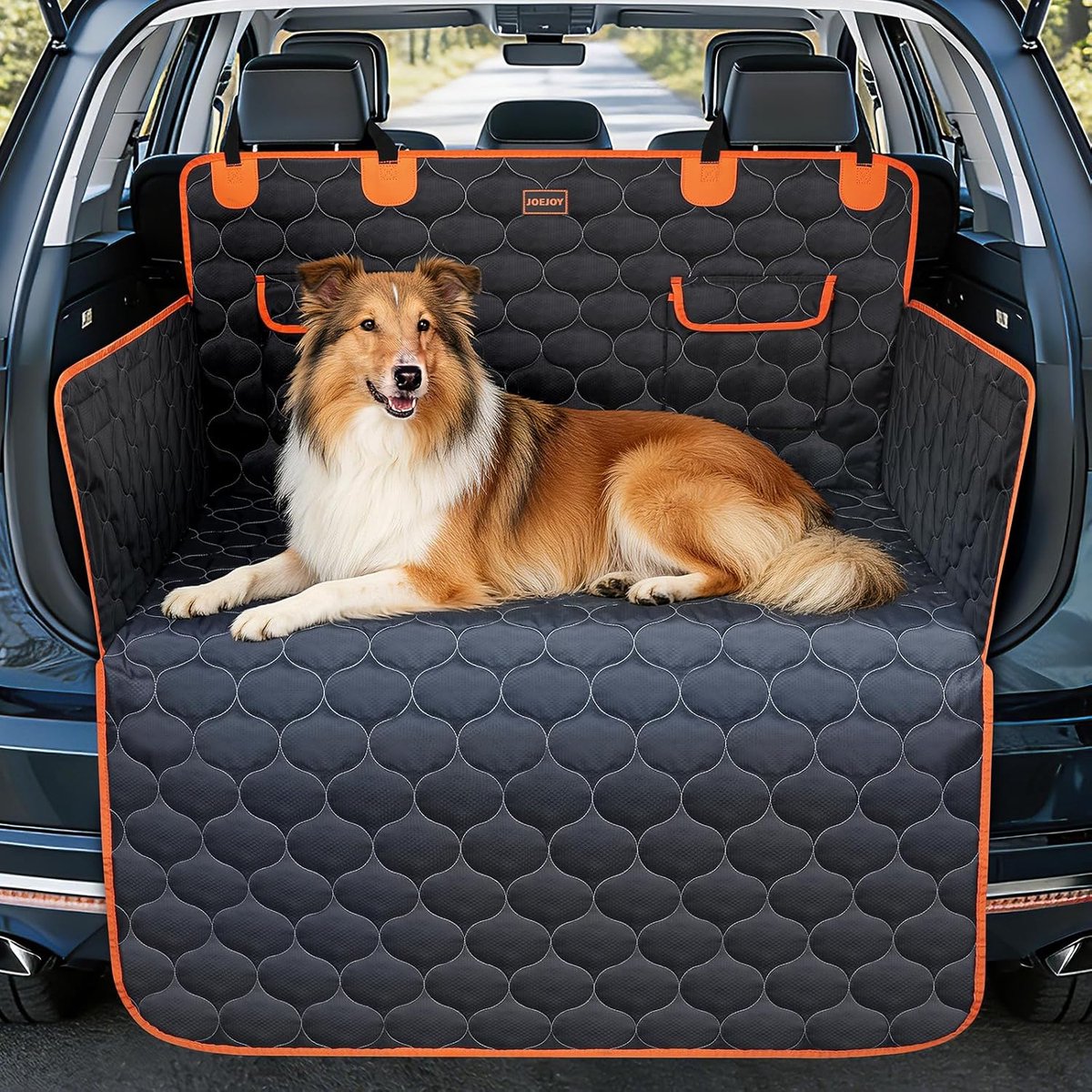 SnelShoppen - Auto Kofferbakmat Hond met Zij- en Bumperbescherming | Universele Kofferbakbeschermer & Hondendeken | Waterdicht, Kr scratchbestendig &