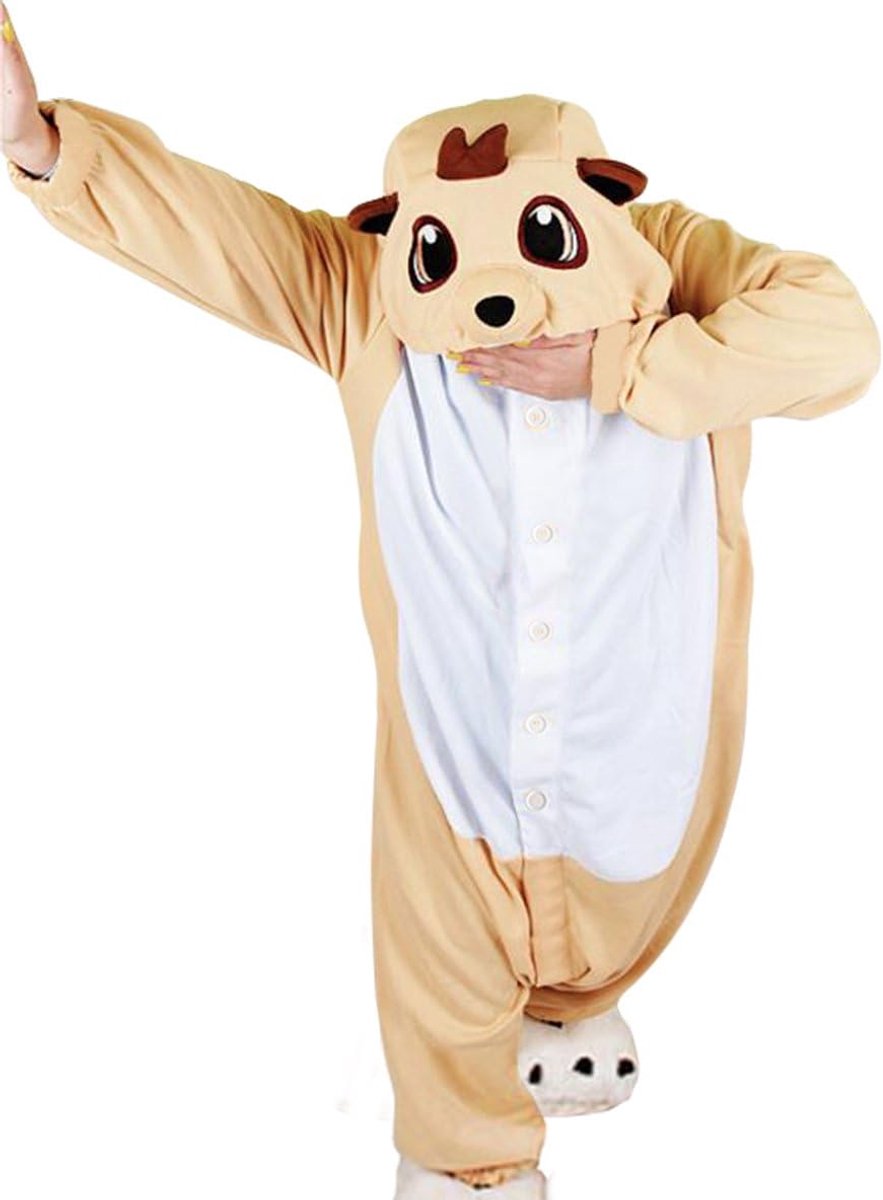 Wotogold Animal Meerkat Pyjama Unisex Volwassen Cosplay Kostuums