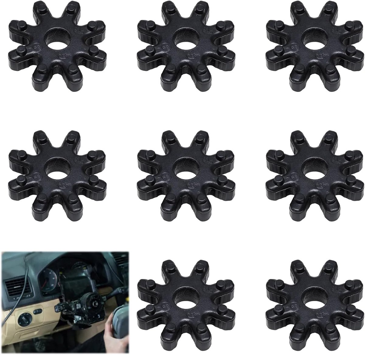 8 stuks flexibele stuurkoppeling, auto stuurzuilkoppeling 563152K000FFF, geschikt voor verschillende voertuigmodellen - ShopVlot