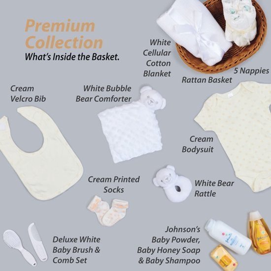 Cadeauset voor Pasgeborenen - Handverpakt met Babyspullen, Slabbetje, Dekbed en Rammelaar - Ideaal Kraamcadeau van Merkloos — afbeelding 3