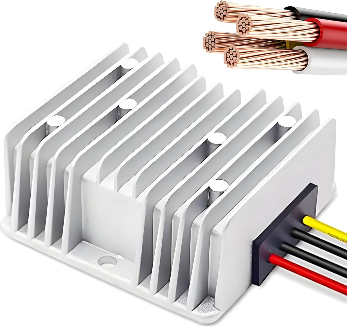 DC Voltage Converter 18V naar 12V - Inverter voor auto - Betrouwbare stroomvoorziening - Geschikt voor voertuigen - ShopVlot