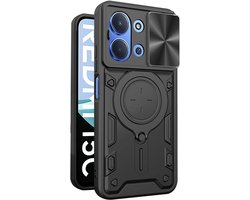 Hoesje geschikt voor Xiaomi Redmi 15C / Xiaomi Poco C85 - Techsuit CamGuard Pro Back Cover - Zwart
