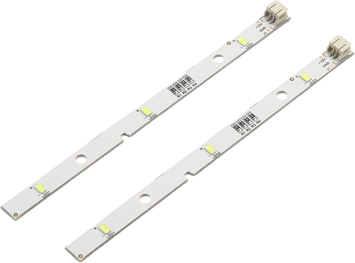 Set of 2 LED Fridge Light Strips, LED Fridge Light Strip for RONGSHENG/HISENSE 1629348 E349766 MDDZ-162A DC12V 2W - ShopVlot
