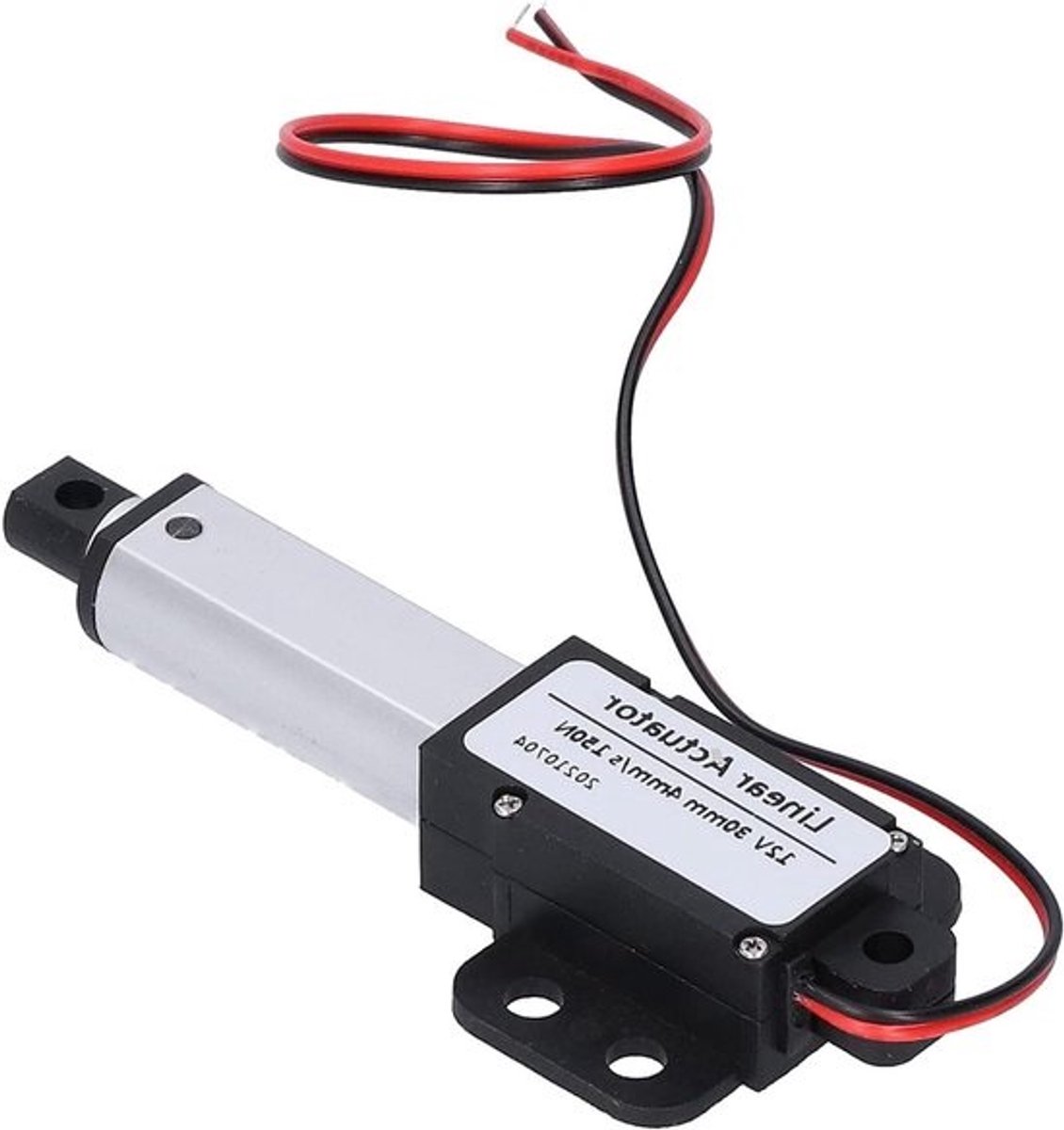 Lineaire actuator 12V - 30mm slag - Geluidsarm met grensschakelaar en kortsluitbeveiliging voor schroefindustrie en landbouw