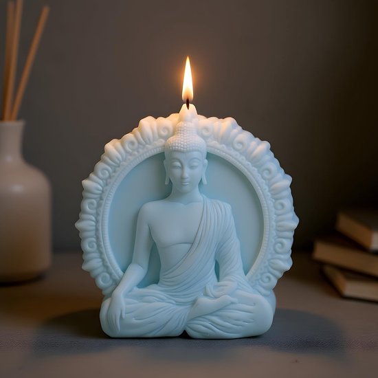 Bodhisattva Bodhisattva Kaarsvorm, gietvorm, siliconen gietvorm, voor het maken van aromatherapie, kaarsen, gips, klei, handwerk, huisdecoratie — afbeelding 4