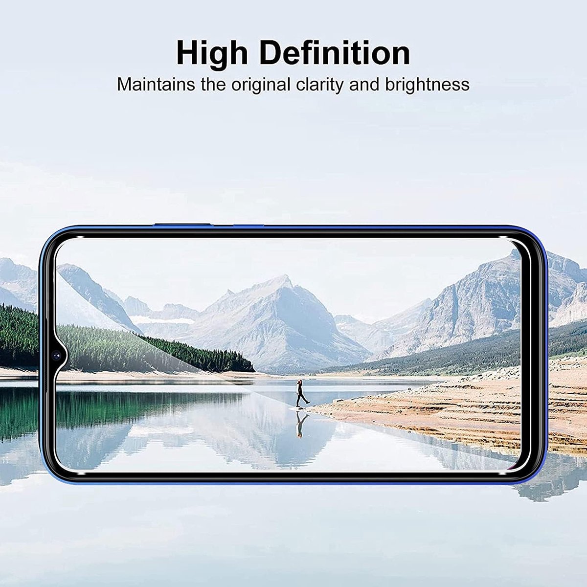 Pantserfolie, 2 stuks, compatibel met Xiaomi Redmi Note 11, Redmi Note 11s, displaybeschermfolie, geen glas, 100% vingerafdruksensor, nano-glas 9H glas