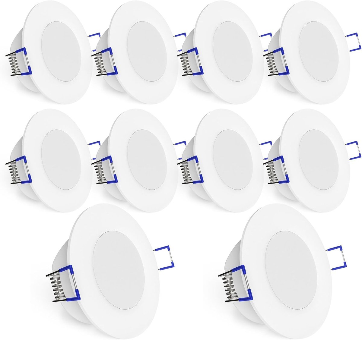 Inbouwspot spots plat LED 5W rond warm wit en neutraal wit