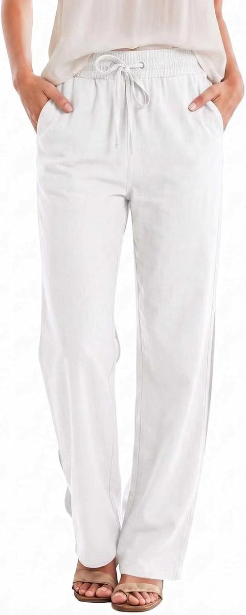 Broek dames lichte zomerbroek vakantie mousseline broek dames