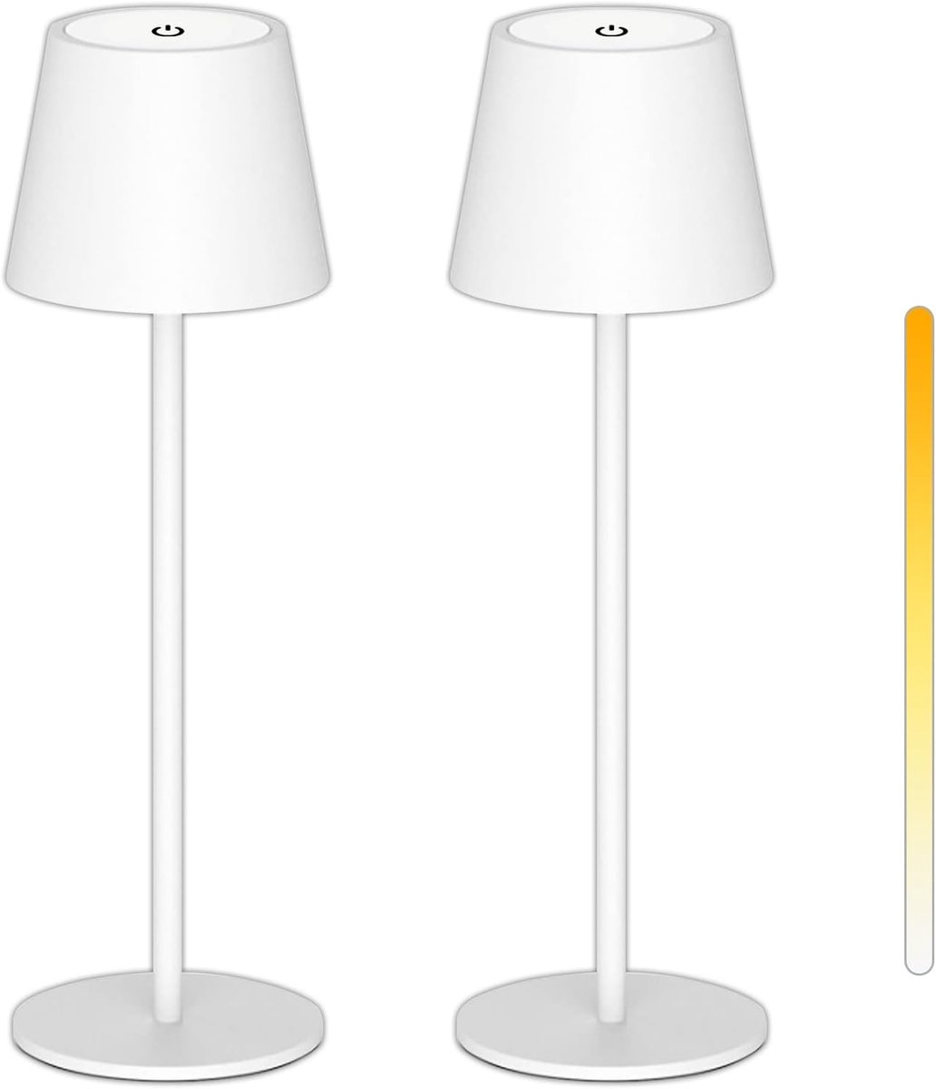 Draadloze Oplaadbare LED Tafellamp met Instelbare Helderheid en Modern Design