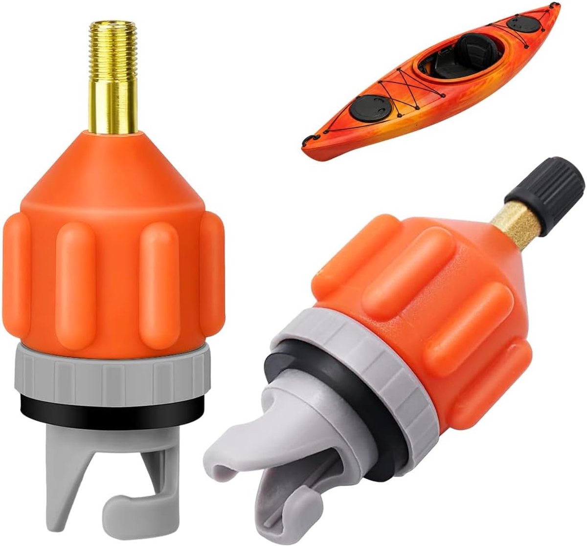 Adapter voor pomp, SUP-ventiel, pompadapter, universele stekker om op te blazen, ventieladapter, compressoradapter voor SUP-board, rubberboten, kajak, luchtmatras