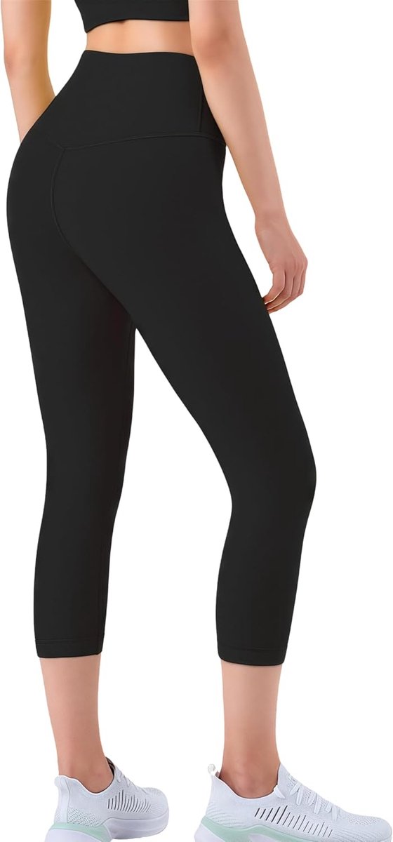 Leggings, fitnessbroek, hoge taille, broek, fitness, yoga, elastisch, anti-cellulitis, broek met zakken, voor pilates, sport, gym, hardlopen, vrije tijd