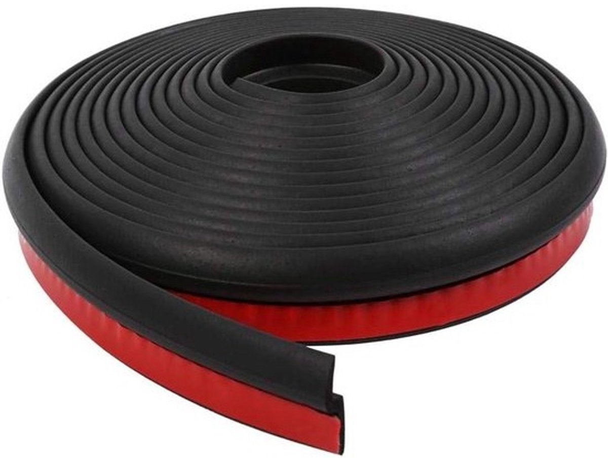 Universele weerstrip - autodeur - 4M Z-vorm - Rubber - Auto, vrachtwagen en motor - Holle tochtstrip - Weerbestendige afdichting