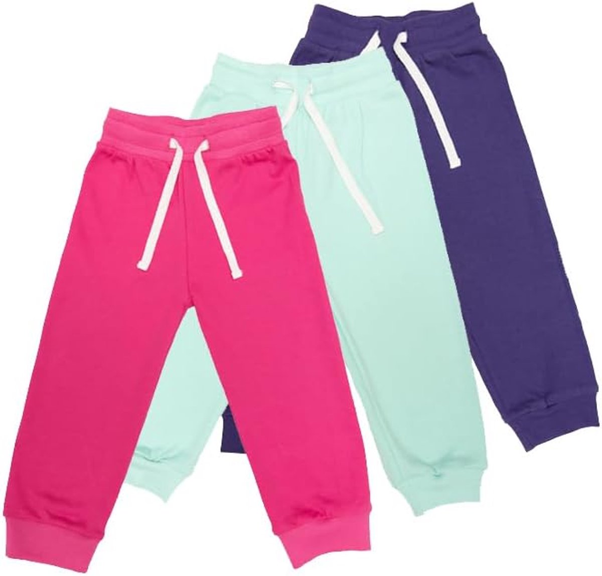 Meisje Peuter Jogger Broek / 100% Katoen Zacht en Comfortabel