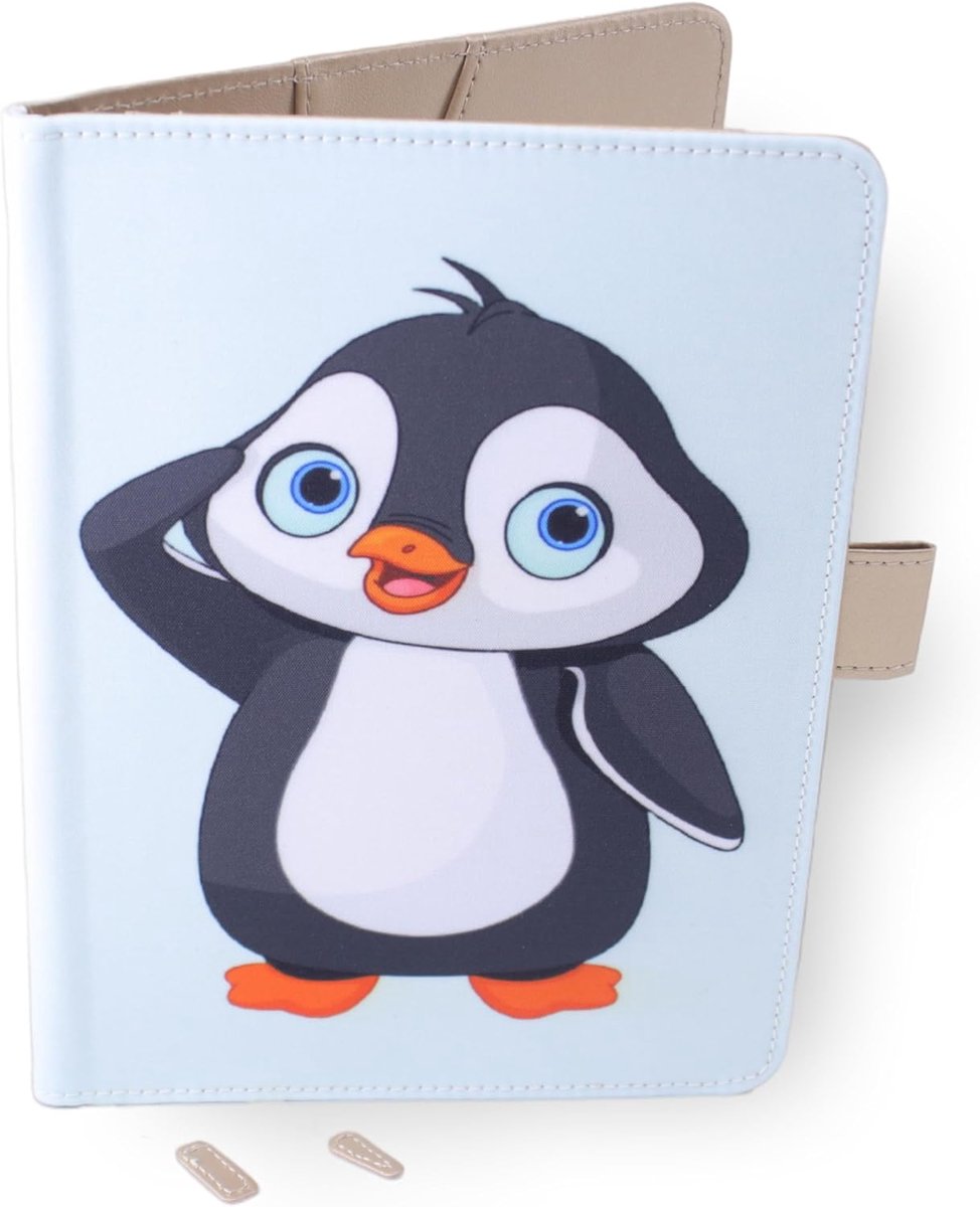 Protector for babies - penguin - size A5 15 x 21 cm - flaps for storing recipes - ShopVlot