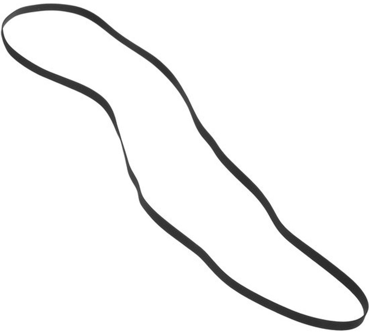 Vervangende cassetteband voor recorder 320 mm - zwarte vinylband voor platenspeler - rubberen aandrijfriem voor optimaal geluid