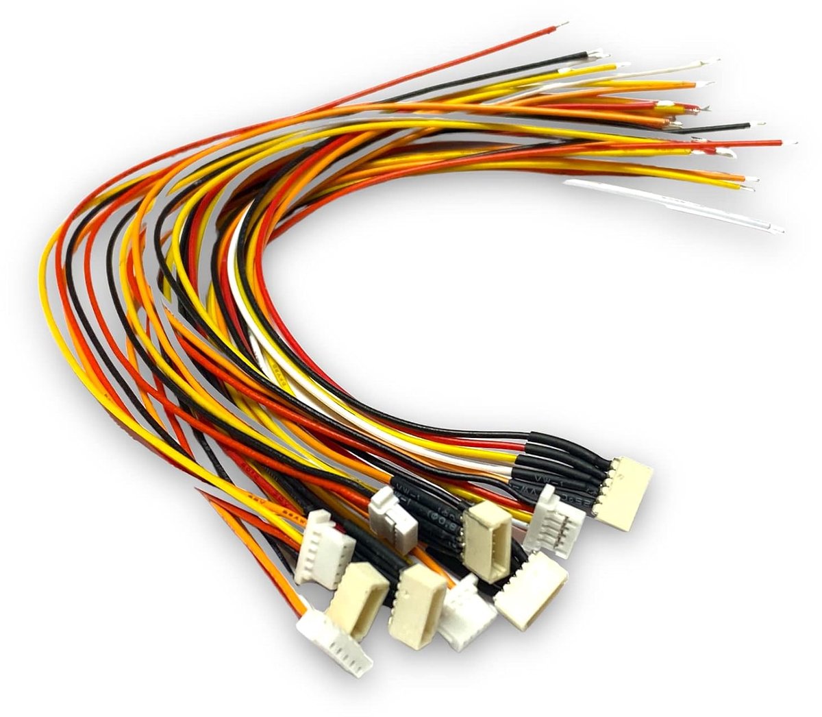 5 Pairs Micro JST 1.0 SH 5Pin Male Female Plug Socket 1mm Coupling incl. 15cm 28AWG PVC Cable (1.0 SH 5Pin) - ShopVlot