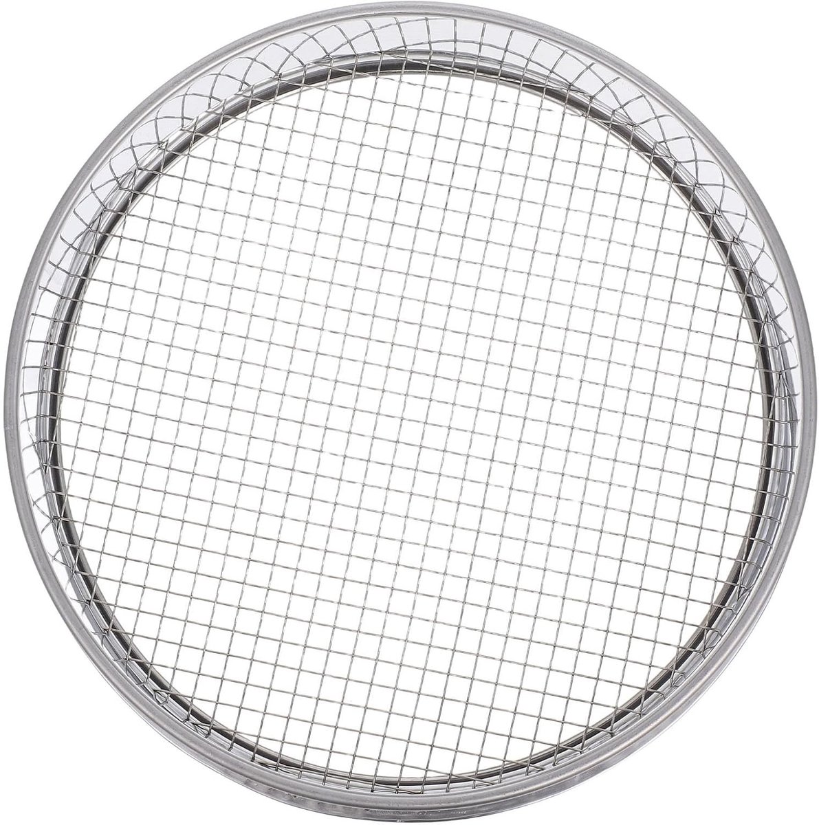 Roestvrijstalen tuinfilter met een maaswijdte van 6 mm en een diameter van 20 cm voor aarde, grind en koffiebonen, ideaal voor tuin en keukengebruik