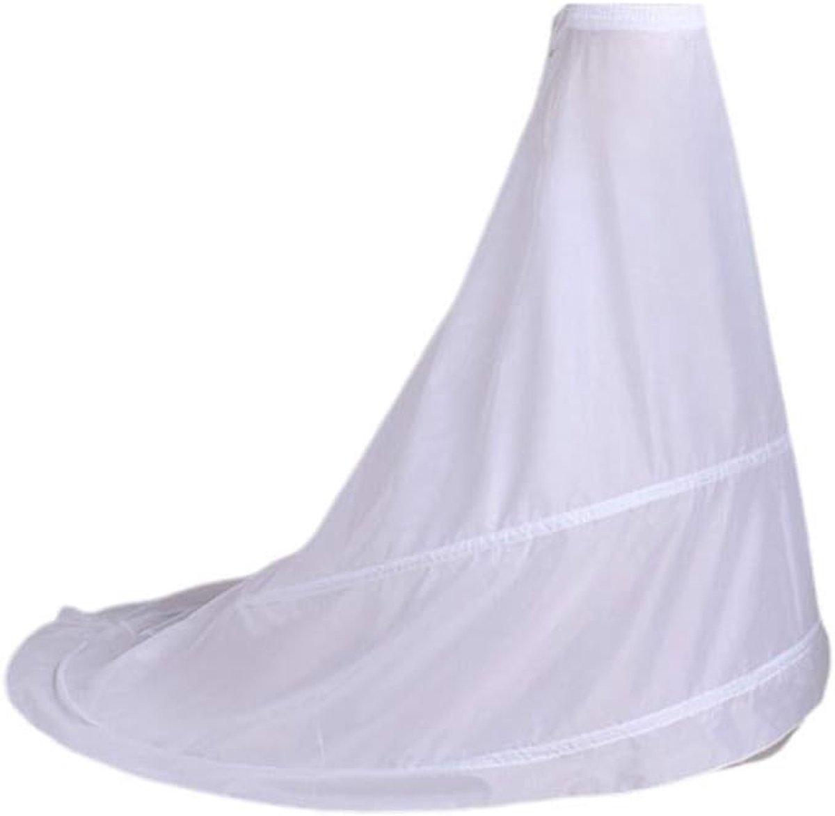 Wedding dress for bride, drag skirt, wireless petticoat, 2 hoops, elastic waist, adjustable drawstring, fishtail skirts - ShopVlot
