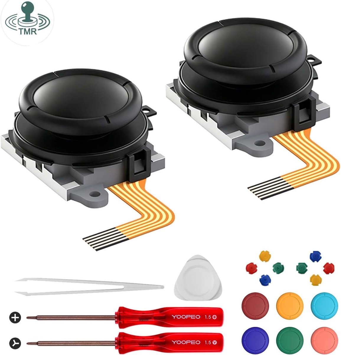 AKNES HallPi TMR Joystick Vervanging voor Switch 2 JoyCon (Zwart) - ShopVlot
