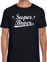 Super broer cadeau t-shirt zwart heren 2XL