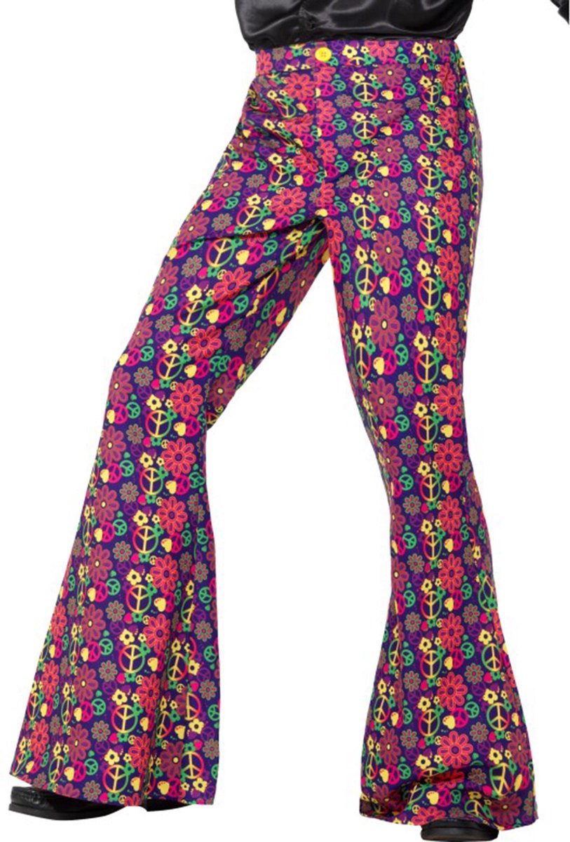 Hippie broek met jasje voor heren bij Fun en Feest België