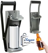 Presse Canettes 16 Oz Ouvre Bouteille Compacteur De Canettes Mural 16 Oz - Broyeur Avec Bras De Levier Et Ouvre-bouteille Intégré, Pour Recyclage