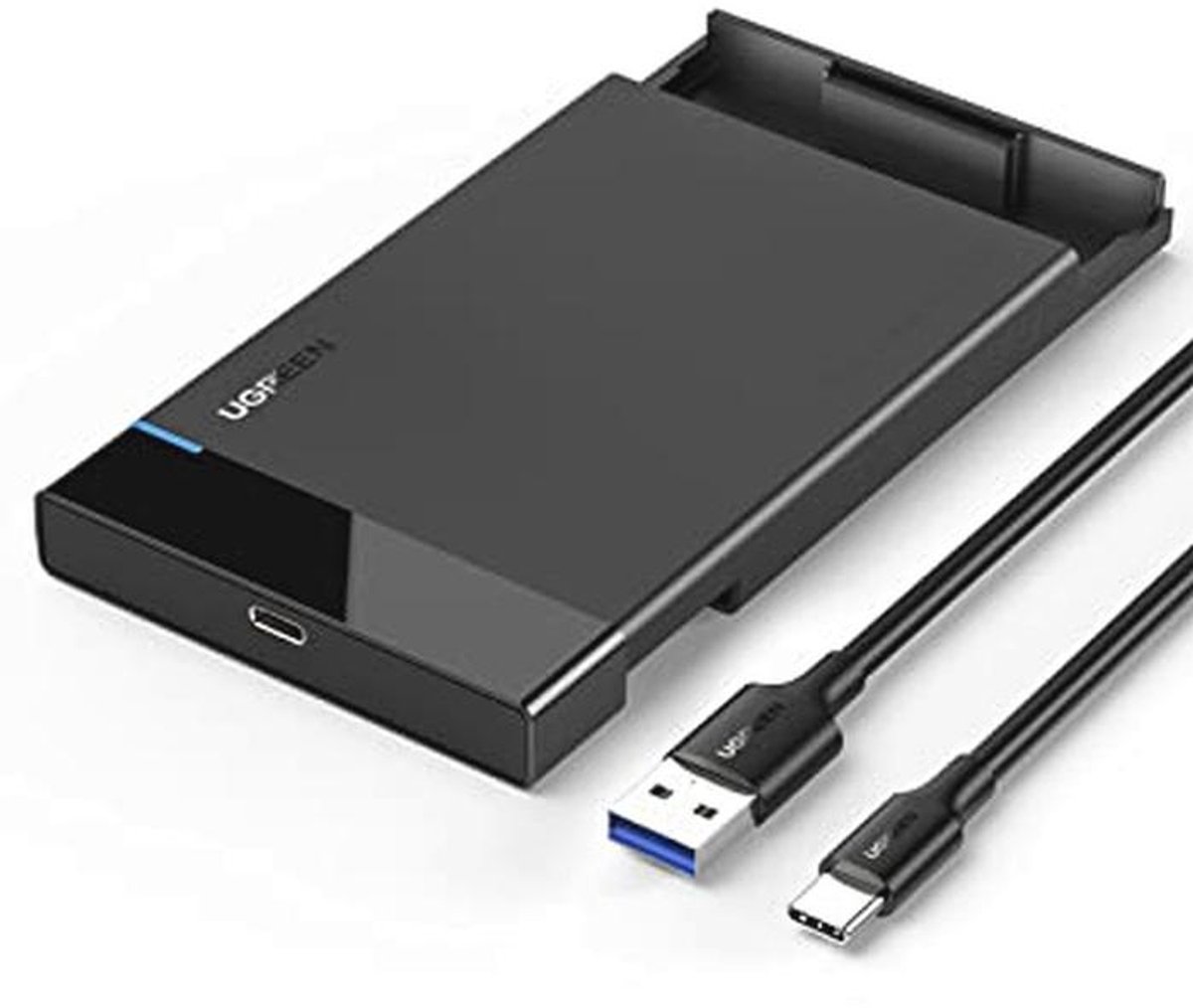 USB 3.1 behuizing voor 2.5 inch SSD/HDD met USB C, Tool-vrij