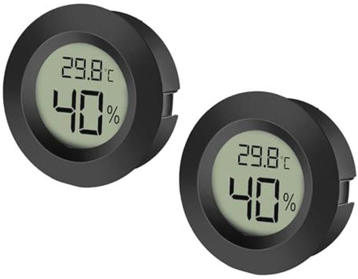EEEKit 2-Pack LCD Digitale Hygrometer Thermometer, Indoor Outdoor Vochtigheid Meter Temper