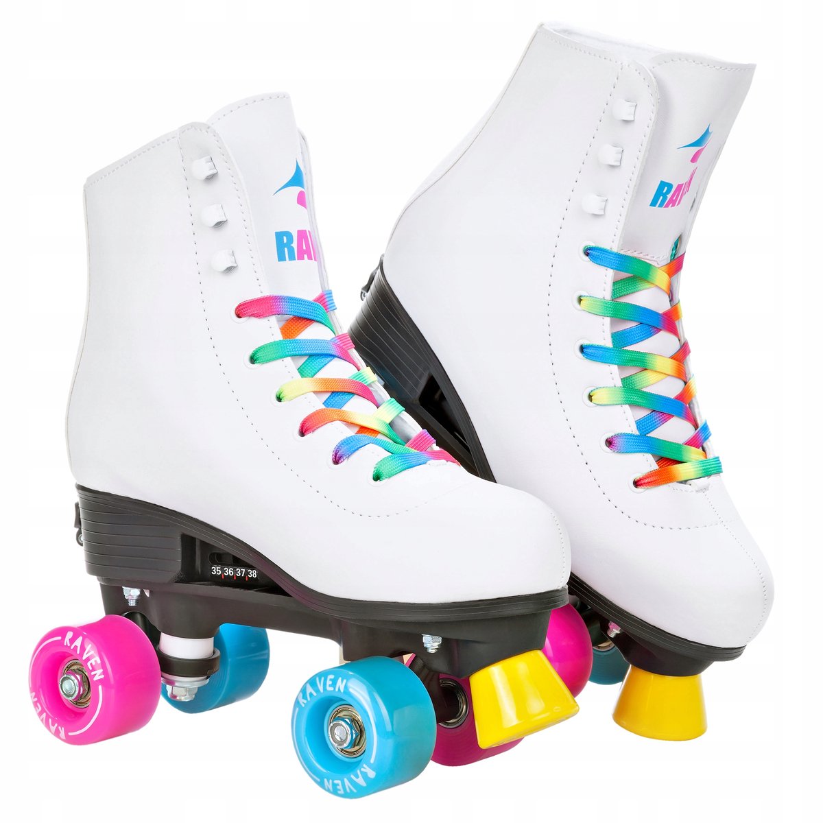 Verstelbare Rollerblades RAVEN IRIS Wit Maat 39-42