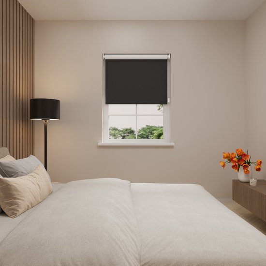 Store enrouleur électrique Easy Blackout - Noir - 150 x 190 cm - CMD-03