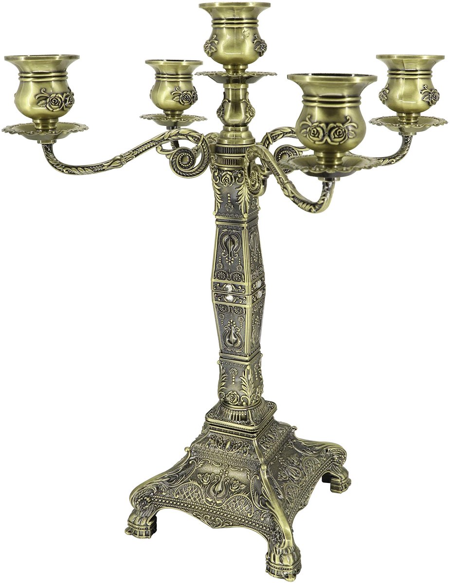Unyqoos Elegante veelzijdige kandelaar met verstelbare armen voor sfeervolle decoratie Brons