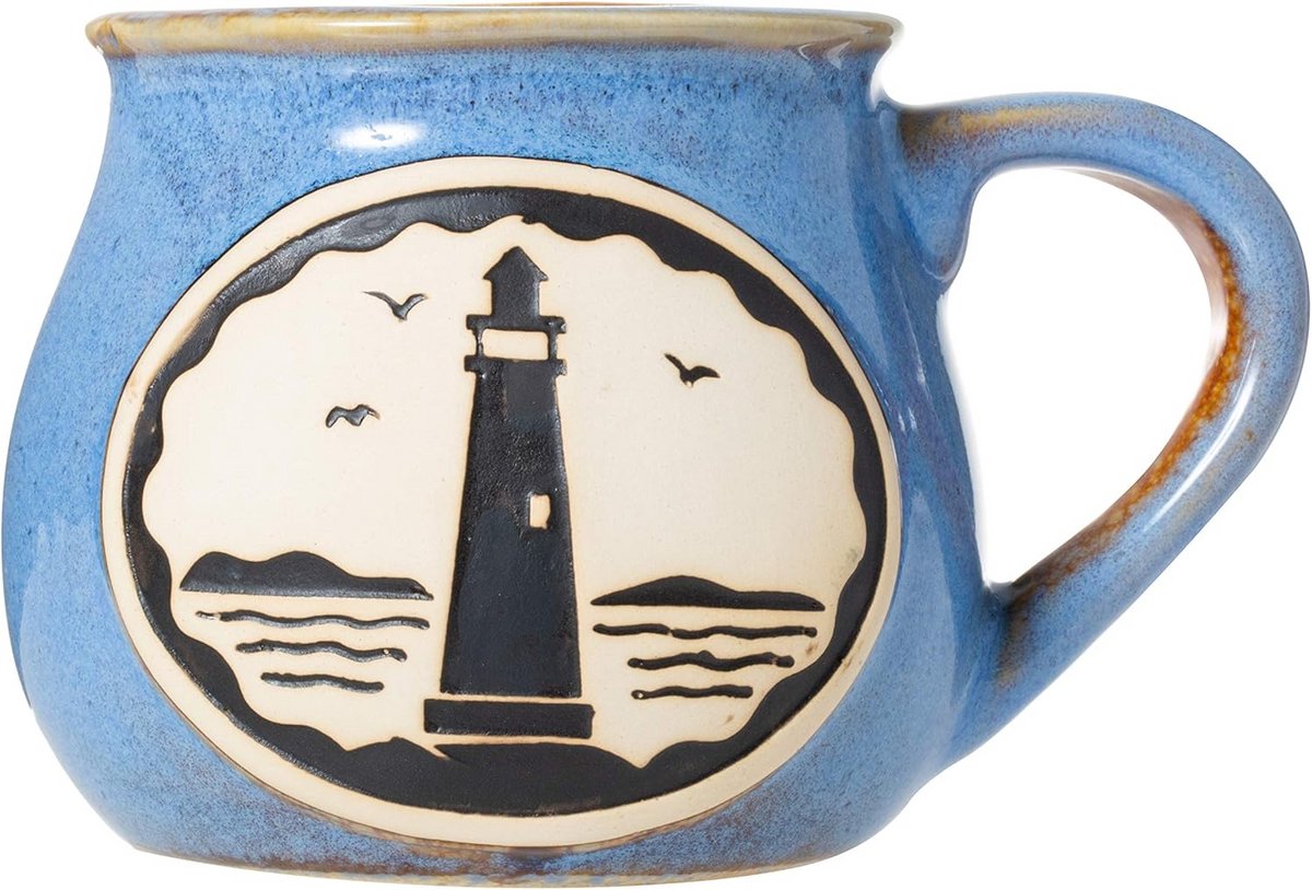 Ambachtelijke Aardewerk Stoofpot of Mok 475ml - Handgemaakt Design