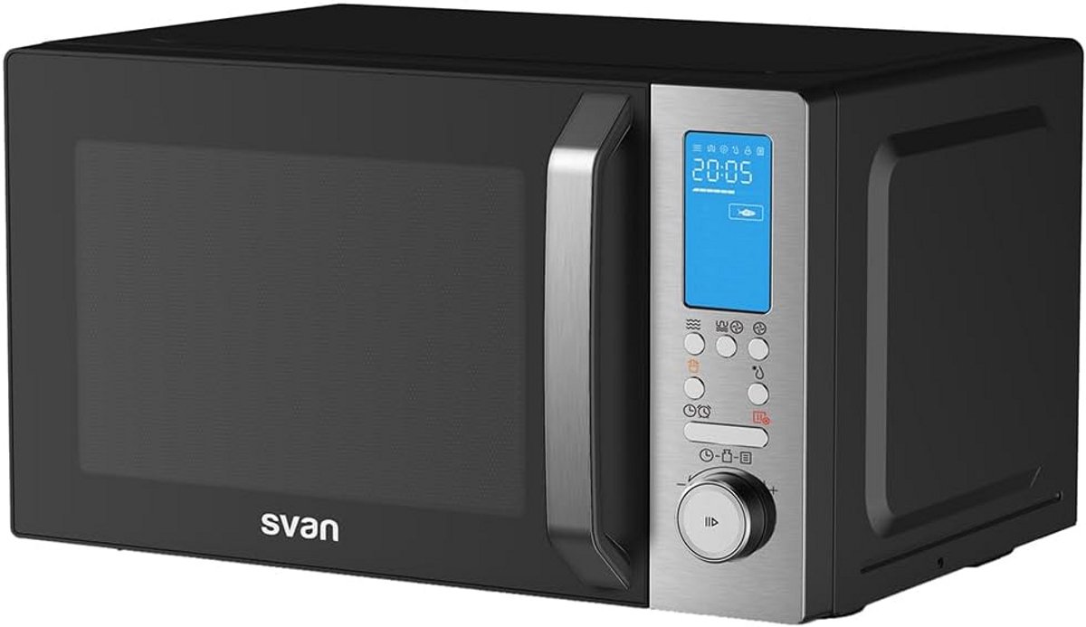 Magnetron met Grill en Heteluchtfunctie - 26 Liter - Zwart - 900W