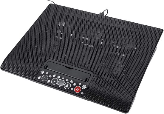 Stille Laptop Koeler met 6 Ventilatoren voor 17 inch Notebooks - Verstelbaar