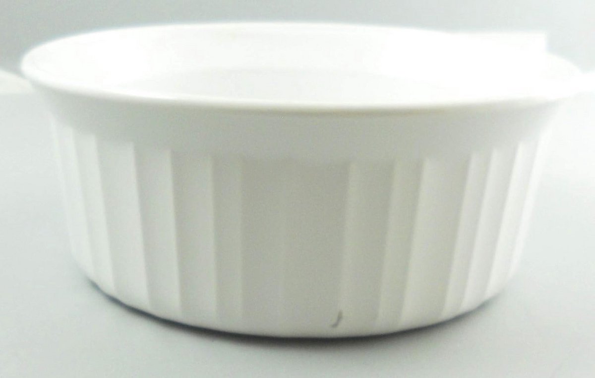 Ronde Witte Braadpan Keramisch Glas 1.4 Liter zonder Deksel