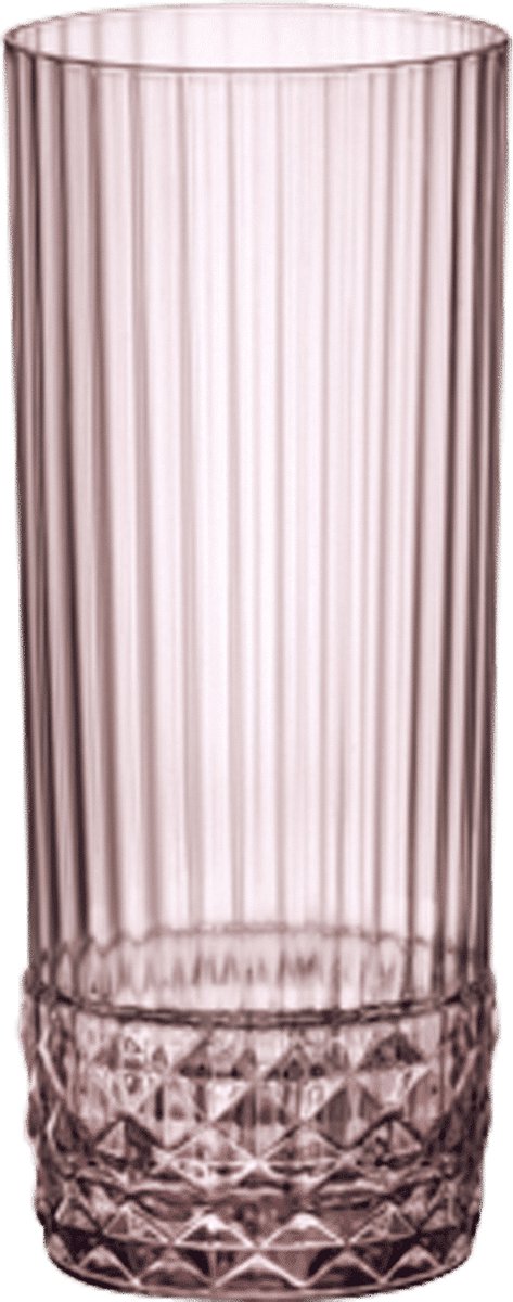 Bormioli Rocco America'20S Longdrinkglas 40 Cl Roze - 6 Stuks