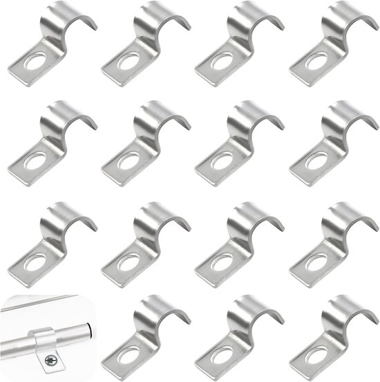 PPR Kunststof Buisklemmen QUARKZMAN Slangklemmen - 12 Stuks, PPR Kunststof, Voor Buitendiameter 63 Mm U-klemmen Voor Waterslang