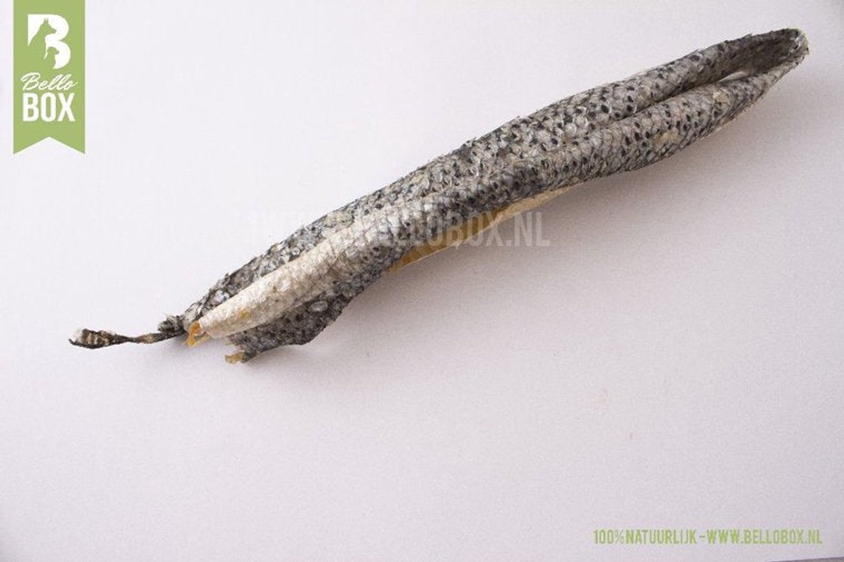 Zalmhuid 18-20cm (100g) - Hypoallergeen | Natuurlijke Hondensnacks - Bellobox