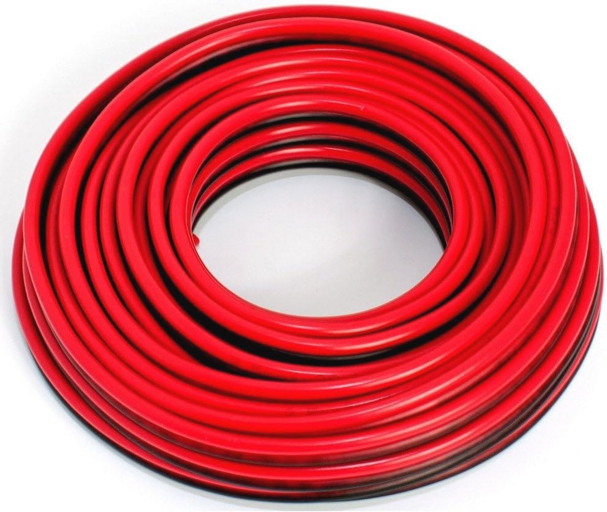 Luidsprekerkabel 2x2,50mm2 - Audio Kabel - 10 m Rood-Zwart
