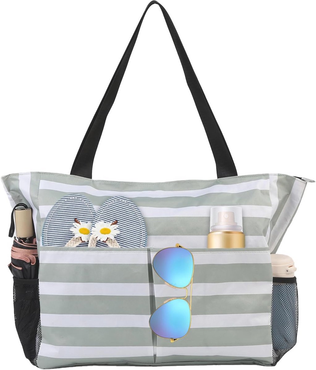 Grote Waterdichte Strandtas Dames - XXL Tote Bag voor Strand, Reizen en Sport