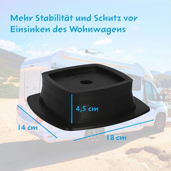 Steunplaten voor Caravans en Campers - Stapelbare Set van 4 voor Stabiliteit en Ruimtebesparing — afbeelding 4