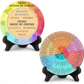 Emotiewiel - uniek houten emotieregelingswiel | gevoelsuitdrukkingswiel | gevoelenkaart voor kalmerende hoek | gevoelskaartwiel voor virtueel leren educatieve klasdecoraties